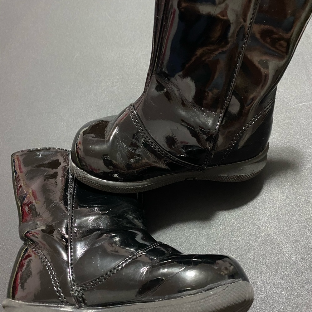 Toddler girl black boots